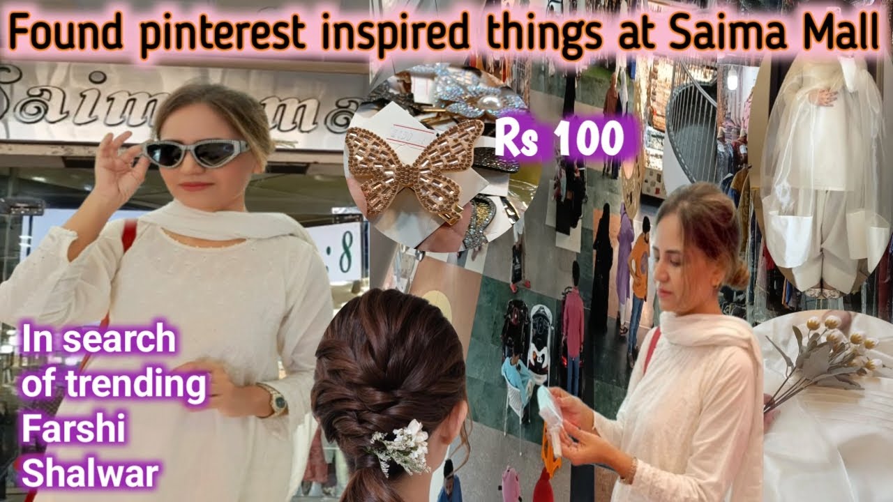 From trendy Eid Outfits to aesthetic accessories at Saima Mall | Chikankari summer dress