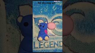 TEDDY BEARS🧸 AIR DRY CLAY ART🌈✨ #chuchufuncolouring #funcolouring #shorts #trending #airdryclay #art