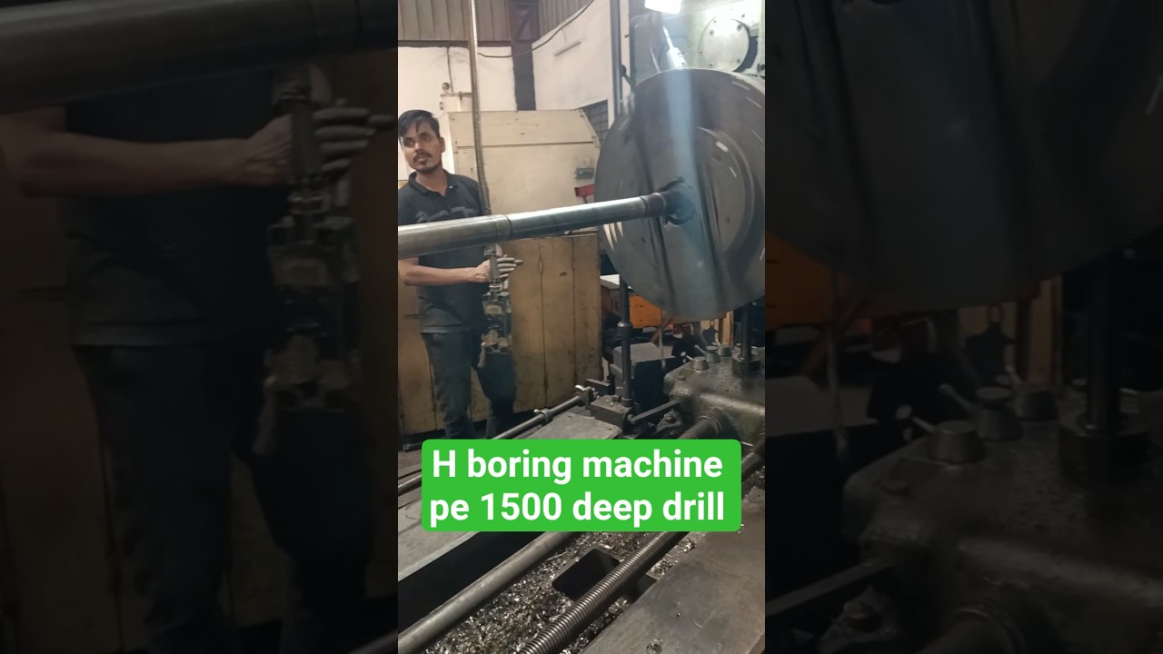 H boring machine pe 1500 deep drill dala ja raha hain cnc
