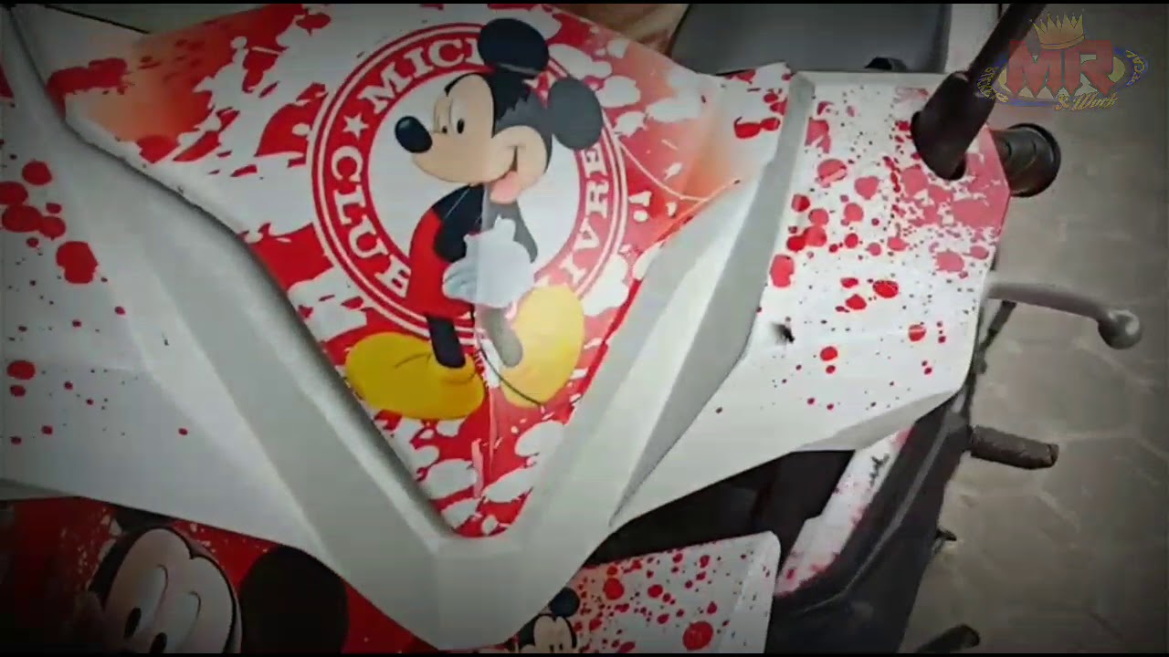 Review Stiker Motor Preimum Beat Mickey Mouse YouTube