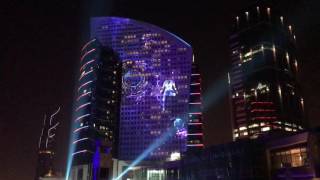 Amazing fountain and 3D show - Dubai