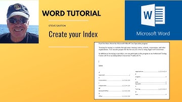 This video explains how to insert an index in Word. Microsoft Word tutorial