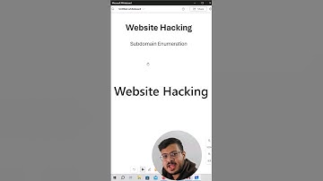 Subdomain Enumeration #cybersecurity #hacker #ceh #oscp #hacking #website #websecurity #pentest