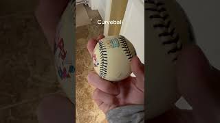 How I hold each pitch #baseball #mlb #pitchers