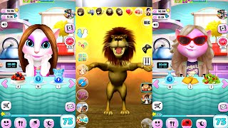 My Talking Angela Vs Talking Luis Lion || Great Makeover Gameplay Full HD screenshot 5