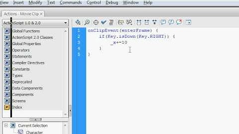 Flash CS3 Tutorial 1 - Moving your Character