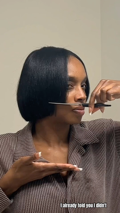 ✂️Cutting MY HAIR AGAIN #naturalhair #silkpress