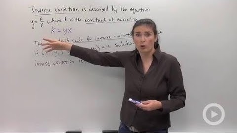 Inverse Variation