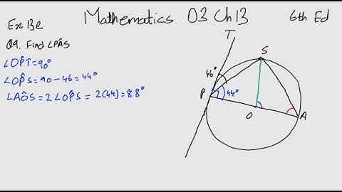 Geometrical Properties of Circles D3 Ch 13 6th Ed Part 6