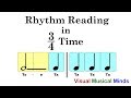 Rhythm reading in 34 time