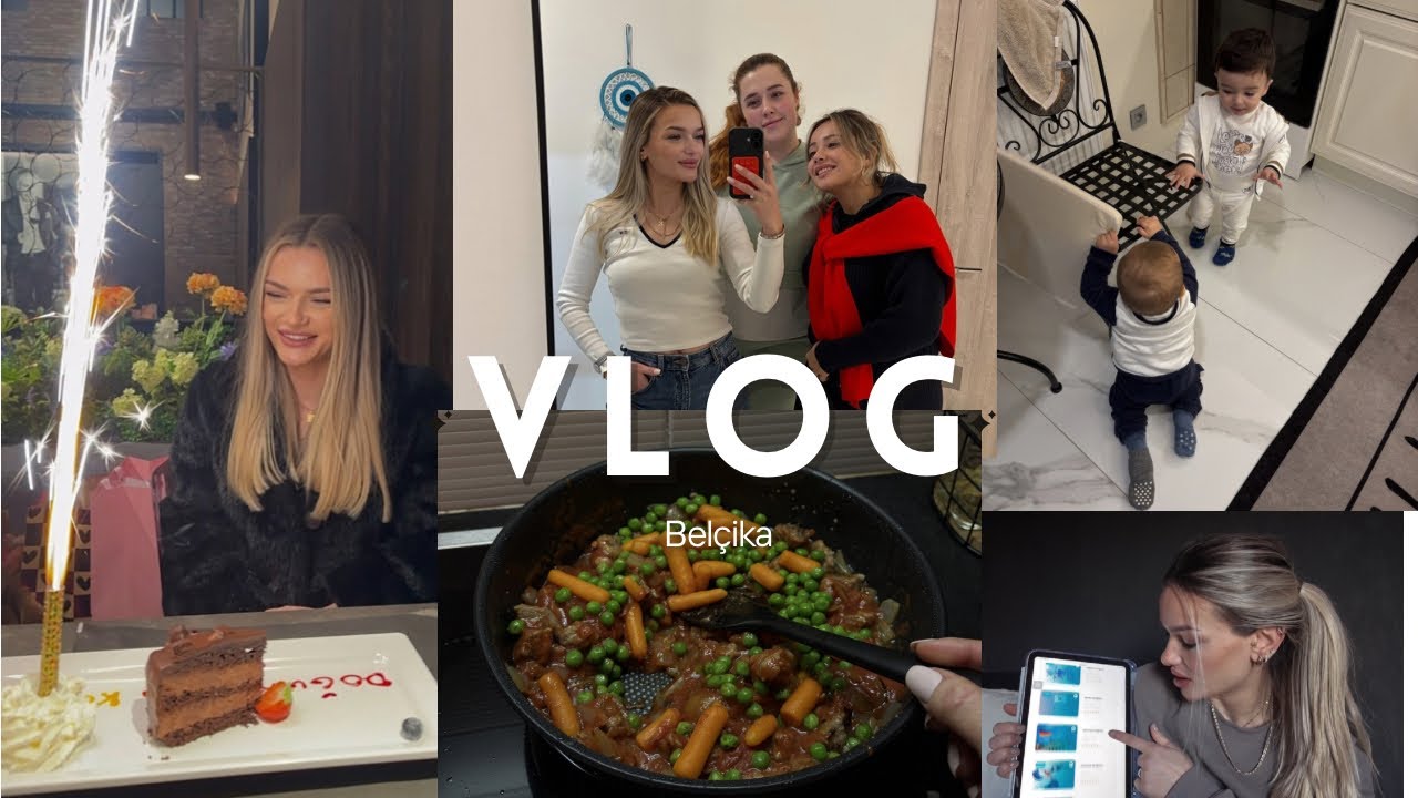 BENİ DEĞİL ACIYI SEÇTİ | Tüm dostlarımız tek bir vlog, Doğum günümü kutladık! Belçika uyum sınavı