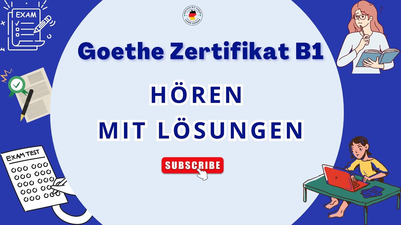B1 Hören Übung mit Lösung | Goethe-Zertifikat B1 Vorbereitung | #