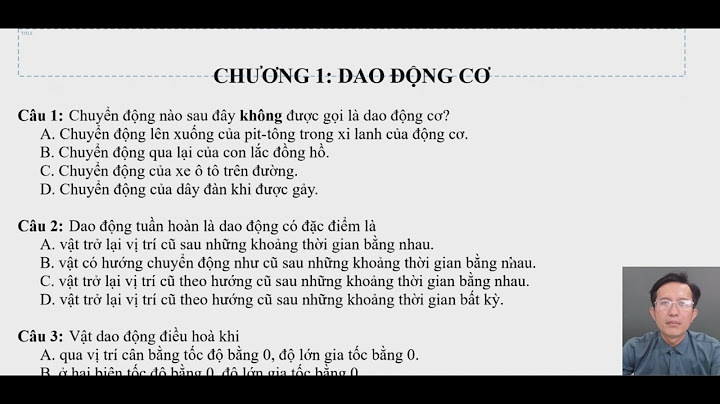 Bài tập trắc nghiệm giao động điều hòa năm 2024