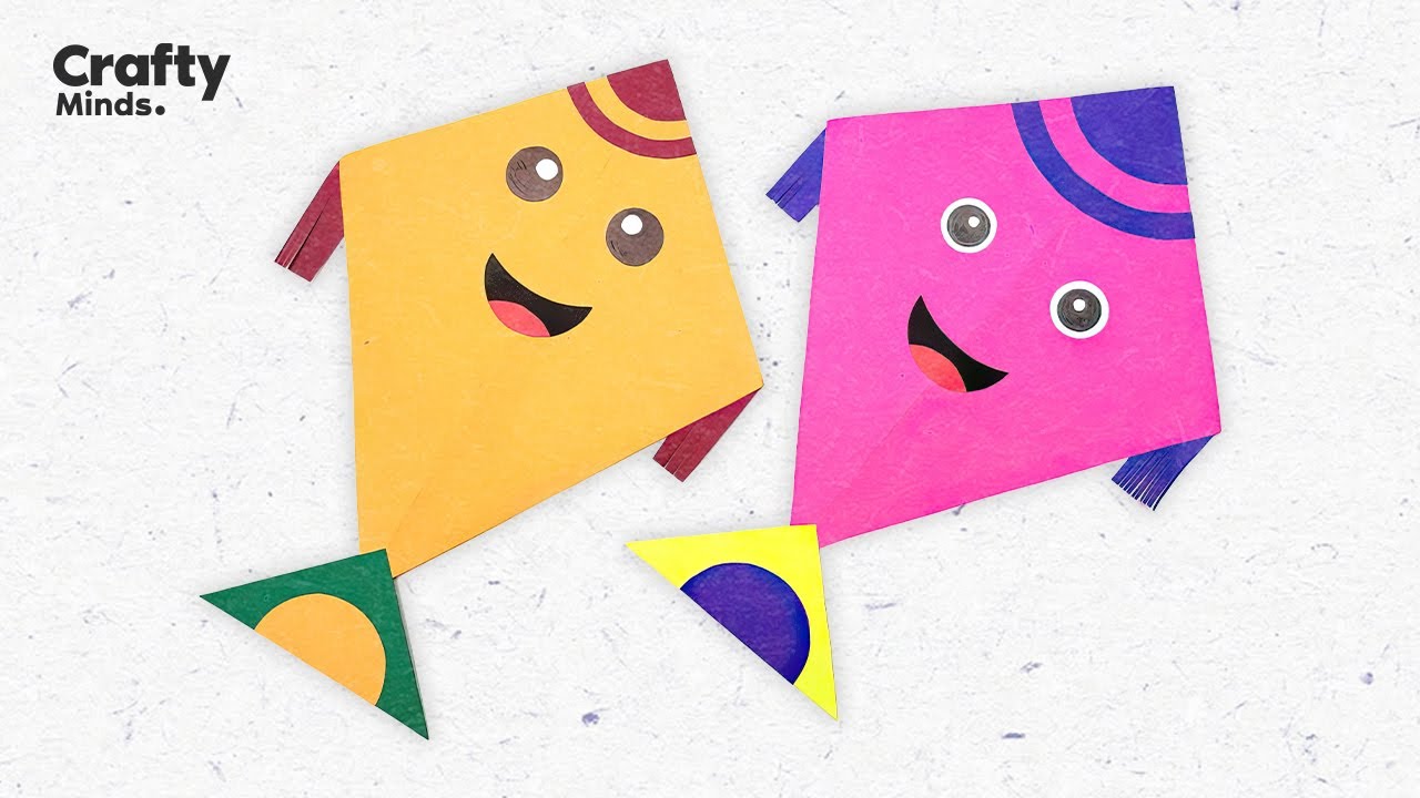 How to make handmade paper Kite at home / DIY Kite / Paper Kite making idea  