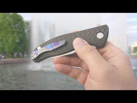 SHIROGOROV F3 M390 EXCLUSIVE ORANGE CF TIMASCUS CLIP MRBS