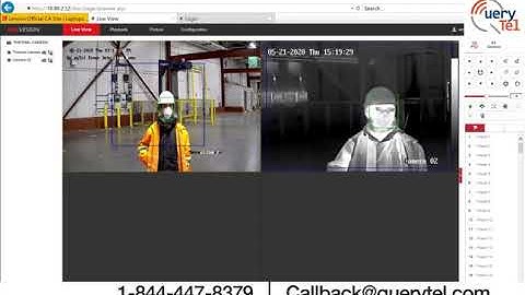 Fever Detection Thermal camera demonstration at Cold Storage Facility