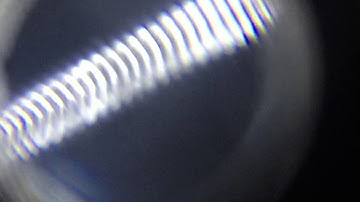 Guitar strings through a microscope.