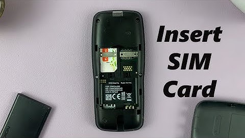 How To Insert SIM In Nokia Phone - Nokia 105, 105 4G, 106, 225, 3310, 110, 8110