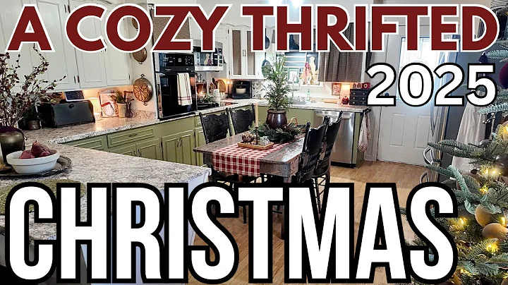 I Decorated My Home for Christmas Almost Entirely Thrifted 🎄 | Cozy,Nostalgic, Country Home Tour