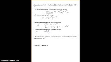Predicting precipitates