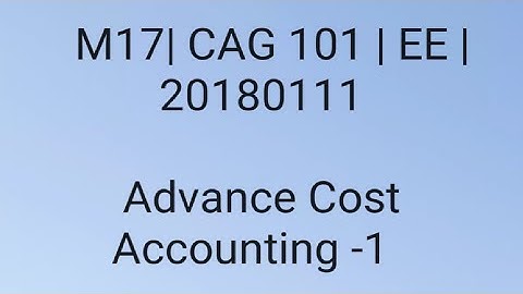 M.com Old Question paper CAG101 Advance Cost Accounting | Ycmou