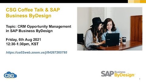 CRM Opportunity Management in SAP Business ByDesign