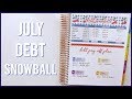 July Debt Snowball & Debt Pay Off Plan + Student Loans Balance | Romina Vasquez