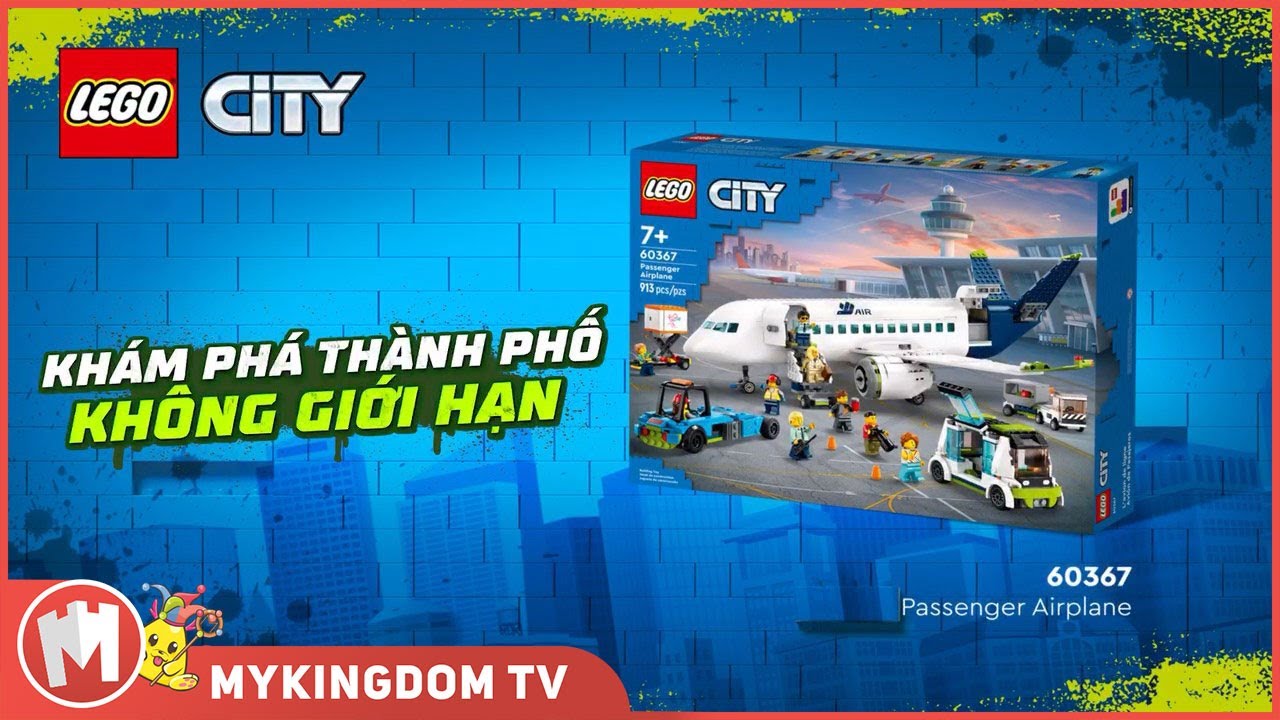 LEGO CTIY - MÁY BAY CHỞ HÀNH KHÁCH - YouTube