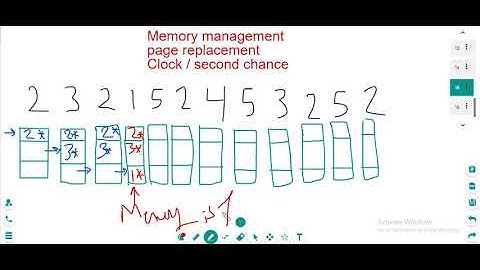 page replacement- Second chance and Clock Examples بالعربي