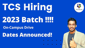 TCS NQT 2023 Batch On Campus Dates Announced! New Pattern!