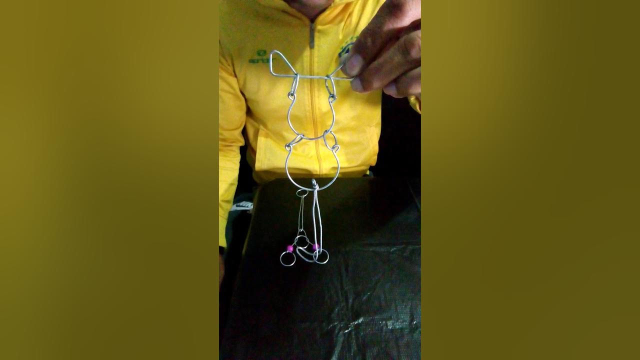 Juegos de alambres de destreza y habilidad mental, el gato,la torre