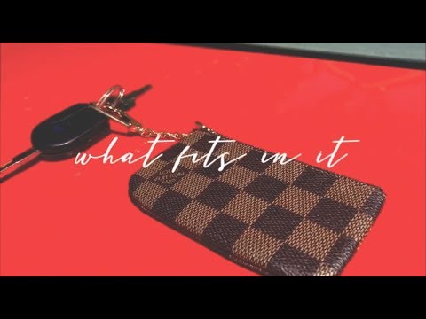 What Fits In Louis Vuitton Key Cles/ Key Pouch + Review! 