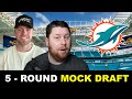 Miami dolphins 5  round 2024 nfl mock draft with dougliedowrong