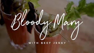 Bloody Mary with Smoked Beef Jerky