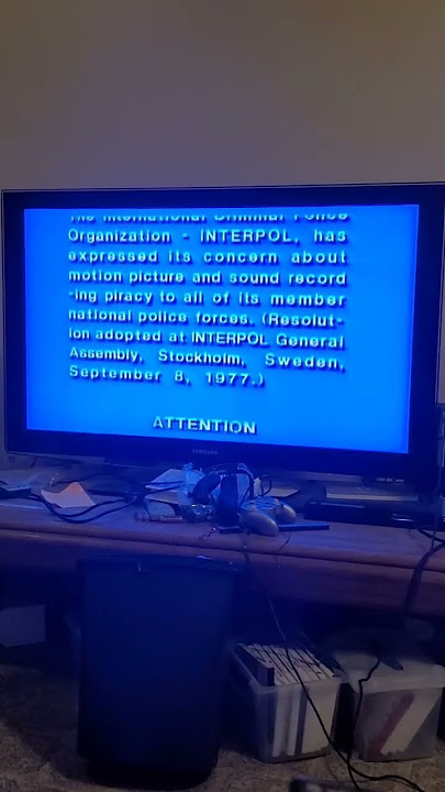 Warner Home Video FBI/Interpol Warning Scroll with EAS tones