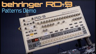behringer RD-9 Rhythm Designer drum machine.  Beat Patterns (TR-909 style).