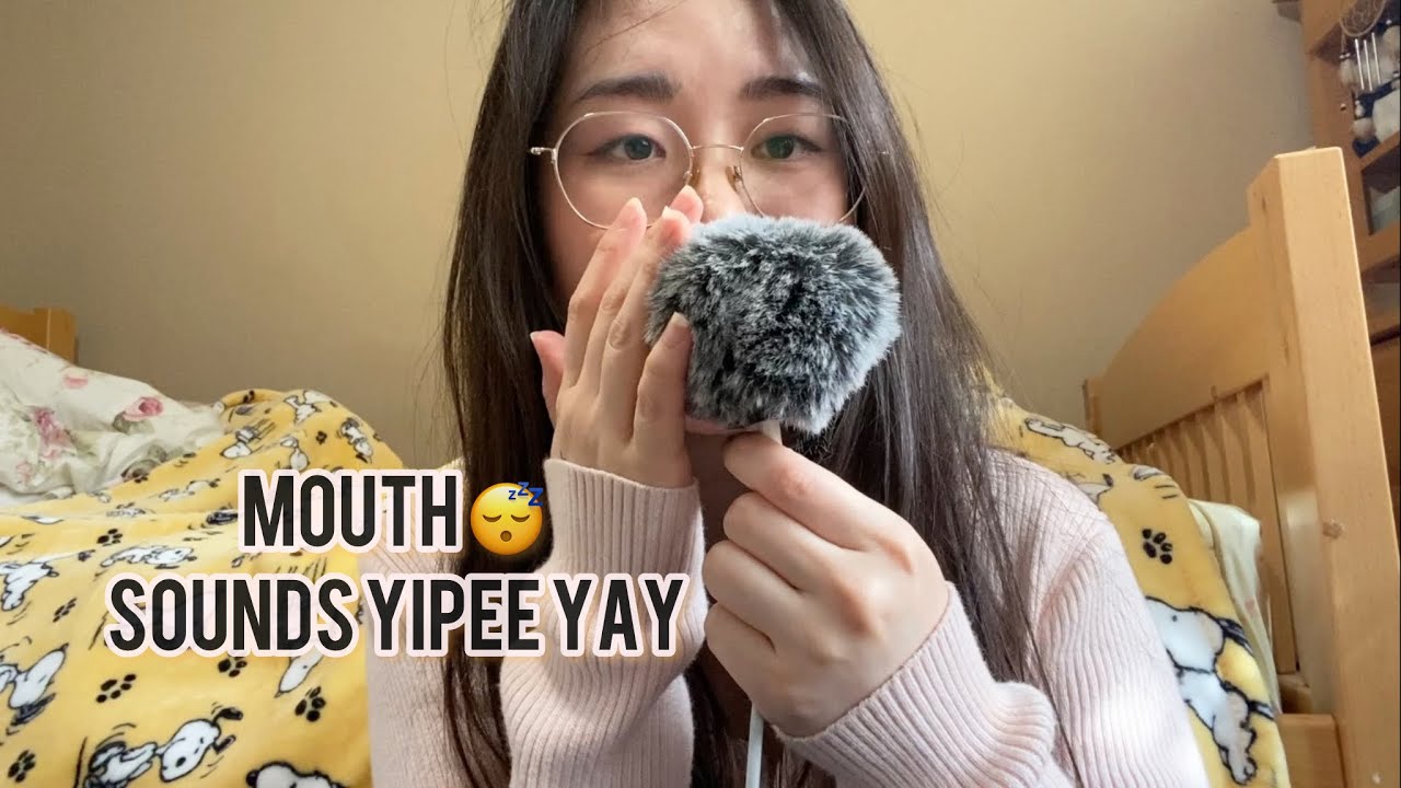 ASMR casual whispering and Mouthy sounds on the side of my bed 😴