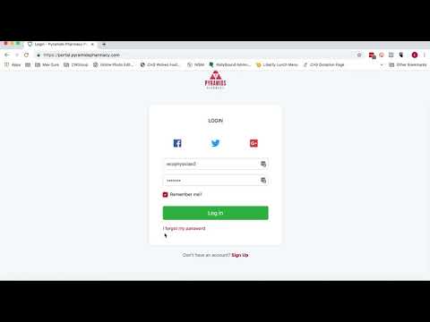 Pyramids Pharmacy Physician's Portal Training   How to Log In to the Portal