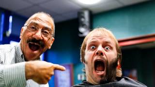 Evangelista's Barbershop Does Benny Hill