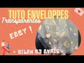 Tuto enveloppes budget transparentes  paillettes  bilan semaine 3 avril 