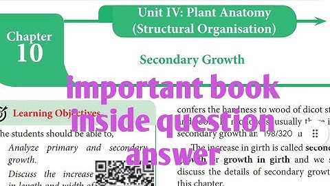 11 th standard/ bio botany/ lesson 10/ important book inside question answer