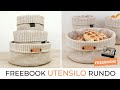 Utensilo nähen ♥ Freebook RUNDO | Stoffe Hemmers