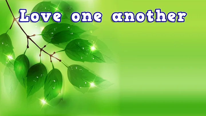 Love one another. With Eric Nellis