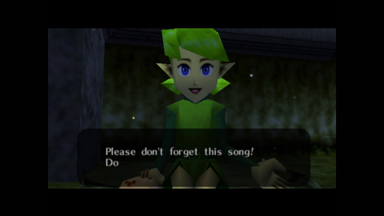 The Legend of Zelda Ocarina of Time Episode 11A song of Saria YouTube