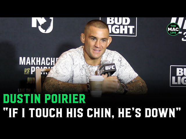 Dustin Poirier: “If you don’t think I have a chance, you’re lying to yourself” | UFC 302 Media Day class=