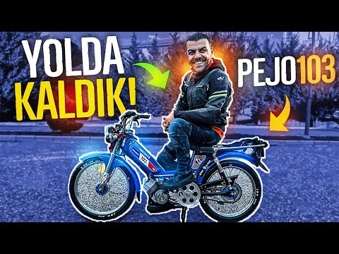 Pejo 103 Yatak Odasından Çıkardık | Motorlu bisiklet ile Yolda Kaldık | Kolaçan