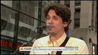 Video thumbnail of "John Mayer - Today Show 2.Half of My Heart [07/23/2010]"