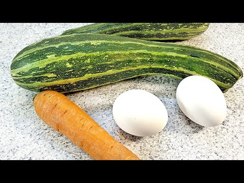 rezepte schnell und einfach Abendessen - Zucchini Pfannkuchen fast ohne Mehl, Einfaches Rezept 030