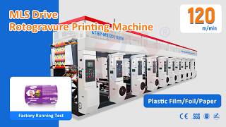 Fully Automatic Rotogravure Printing Machine | Multi-Color Printing in Action | Perfect Registration