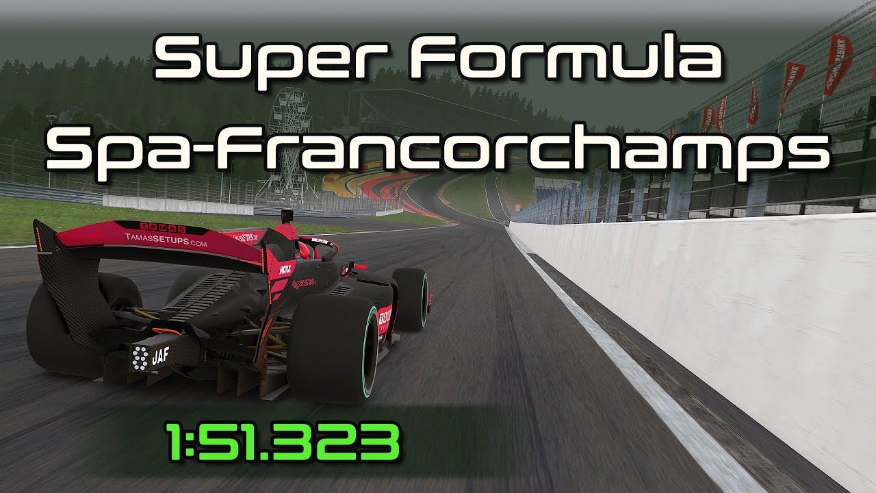 iRacing SF23 Super Formula Spa-Francorchamps Q Hotlap 